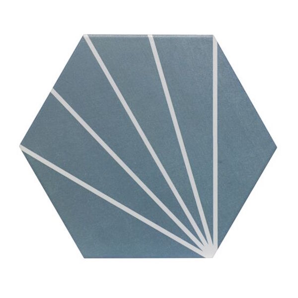 Palm Springs Blue Hexagon Tiles - Metro Tiles