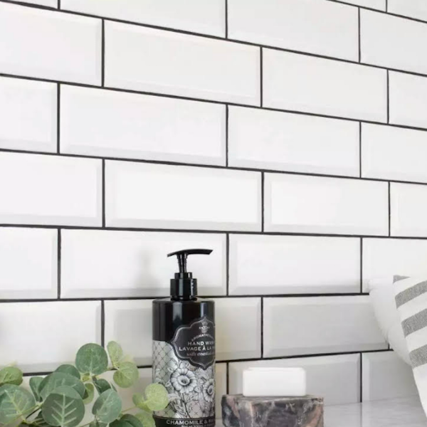 Urban Metro White Gloss 10x30cm - Metro Tiles